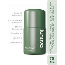 Lunova Mini Milk Therapy Serum 75 ML | Yoğun Nem, Bariyer Güçlendirme, SPF ve Makyaj Bazı Serum