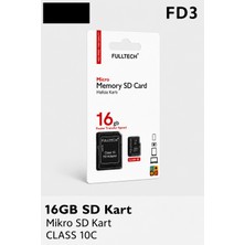 Azurtech Fulltech Micro Sd Hafıza Kartı Class 10 Yüksek Hızlı Mikro Sd Kart Adaptörlü