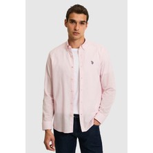 U.S. Polo Assn. Erkek Açık Pembe Uzun Kollu Basic Gömlek 50324660-VR078