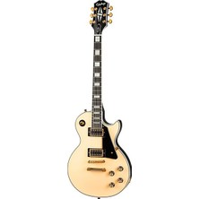 Epiphone Les Paul Custom Blackback Gc-Exclusive Elektro Gitar (Antique Ivory)