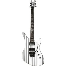 Schecter Synyster Standard Elektro Gitar (White W/black Pinstripes)
