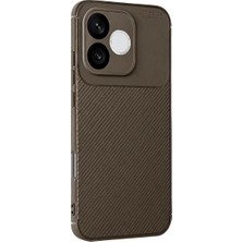 Verto Newface Huawei Honor 600 Lite Auto Focus Karbon Kapak - Kahverengi
