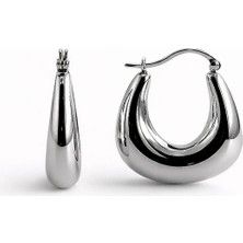 Felix Accessories Velmora Fluid Hoop Küpe Silver