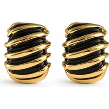 Felix Accessories Midnight Twist Küpe Siyah