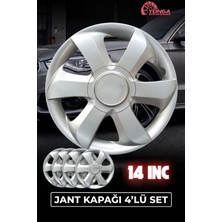Yonga Oto Aksesuar Hyundai Getz Jant Kapağı 14 Inç Kırılmaz 4'lü + 4 Amblem + 8 Cırt Kelepçe