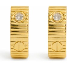 Felix Accessories Regal Stone Küpe Gold