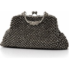 Felix Accessories Vera Çanta – Metalik Boncuk Işlemeli Vintage Clutch & El Çantası
