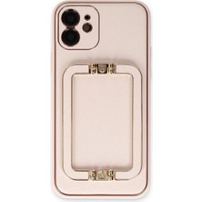 Aslanoğlu Store Newface Iphone 12 Kılıf Coco Elit Kapak - Pudra