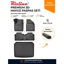 Rizline C5 Aircross 2017-2022  Havuzlu Paspas ve Üst Bagaj Havuzu Set- Hediyeli