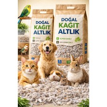 Orbak Kağıtçılık Doğal Kedi & Hamster Tavşan Kemirgen Kafes Altlığı Süper Emici Geri Dönüşümlü Kağıt Altlık 1 KG