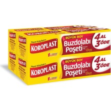 5 Adet Koroplast Buzdolabı Poşeti 4 Al 3 Öde Büyük Boy 80 Li