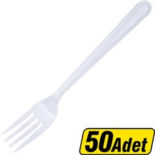 5 Adet Uplass Plastik Çatal Lüks 50LI