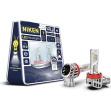 H11 LED Xenon Far Ampulü Seti Niken Solo 7600LM