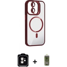 Marsilyan™- iPhone 11 Kılıf Yadigar Asil Koleksiyonu - Siyah Joko Magic 5d Hayalet Cam + Turuncu Pvd Metal Kamera Lens