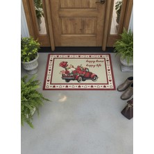 Başak Ev Tekstili Hijyenik Kıvırcık Paspas 40X60 cm - Islaklık Emici Kapı Önü Paspası
