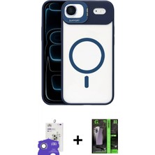 Marsilyan™- iPhone 17 Air Kılıf Yadigar Asil Koleksiyonu - Siyah 360 Mat Full Body Arka Koruyucu + Gümüş Bilvis Titan Kamera Lens