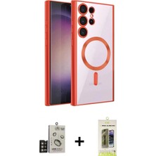 Marsilyan™- Galaxy S24 Ultra Kılıf Nova Işık Özel Seri - Siyah Joko Magic 5d Hayalet Cam + Gold Bilvis Titan Kamera Lens