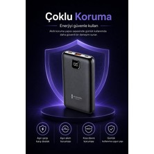 Eco Lounge Cep Telefonu Uyumlu 10000 Mah Dijital Göstergeli Hızlı Şarj Powerbank