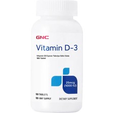Gnc Vitamin D3 – 180 Tablet