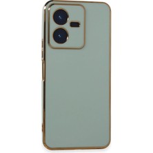 Semeglbl Newface Vivo Y22 2022 Kılıf Volet Silikon -  Yeşil