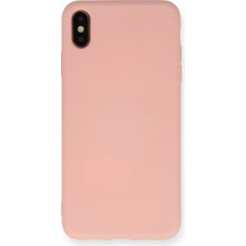 My Best Store Apple Iphone x Kılıf Nano Içi Kadife Silikon - Pudra