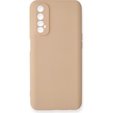 My Best Store Realme 7 Kılıf Nano Içi Kadife Silikon - Pudra