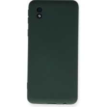 My Best Store Samsung Galaxy A01 Core Kılıf Nano Içi Kadife Silikon - Koyu Yeşil