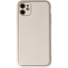 My Best Store Apple Iphone 12 Kılıf Coco Deri Silikon Kapak - Beyaz