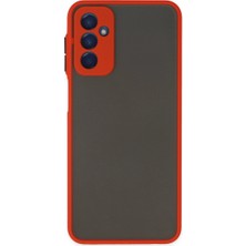 My Best Store Samsung Galaxy M13 Kılıf Montreal Silikon Kapak - Kırmızı