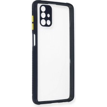 My Best Store Samsung Galaxy M51 Kılıf Miami Şeffaf Silikon - Lacivert