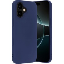 My Best Store Apple Iphone 17 Nano Içi Kadife Silikon - Lacivert