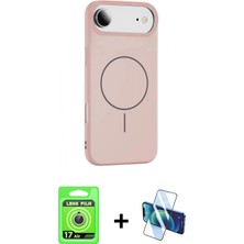 Marsilyan™- iPhone 17 Air Kılıf Yankı Form Serisi - Siyah 3D Antistatik Seramik Nano Ekran Koruyucu + Raze Metal Kamera Lens - Gs