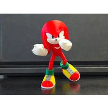 Modellio3D Knuckles Articulated Figür 12.5 cm – Eklemli 3D Baskı Figür (Boyasız
