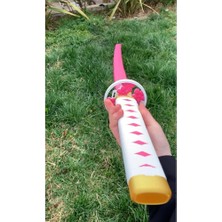 Home Pembe Katlanabilir Oyuncak Katana – Çiçekli Tasarım Kız Çocuklar Için Karne Hediyesi (115 Cm)