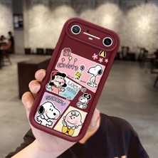 Ucuc Tecno Spark Slim/pova Slim Uyumlu Darbeye Dayanıklı Kamera Korumalı Bordo Silikon Desenli Kılıf