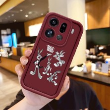 Ucuc Oppo Find X9 Pro 5g Uyumlu Darbeye Dayanıklı Kamera Korumalı Bordo Silikon Baskı Desenli Kılıf