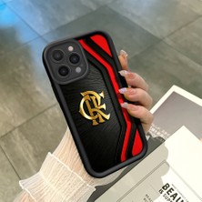 Ucuc iPhone 13 Pro Max Uyumlu Siyah Silikon Şık Baskı Kılıf Darbeye Dayanıklı Kamera Korumalı
