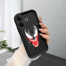 Ucuc Vivo V60 Lite 4g/5g Uyumlu Siyah Silikon Şık Baskı Kılıf Darbeye Dayanıklı Kamera Korumalı
