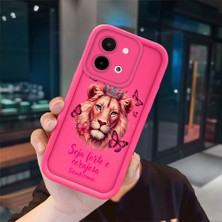 Ucuc Vivo Y28 4g Uyumlu Pembe Kırmızı Silikon Kılıf Darbeye Dayanıklı Kamera Koruma