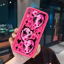 Ucuc Samsung Galaxy A20/A30 Uyumlu Pembe Kırmızı Silikon Kılıf Darbeye Dayanıklı Kamera Koruma