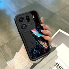 Ucuc Oppo Find X9 Pro 5g Uyumlu Siyah Silikon Şık Baskı Kılıf Darbeye Dayanıklı Kamera Korumalı