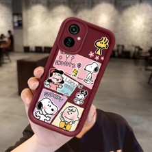 Ucuc Tecno Camon 19 Neo Uyumlu Darbeye Dayanıklı Kamera Korumalı Bordo Silikon Baskı Desenli Kılıf