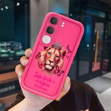 Ucuc Vivo Y31/Y21D Uyumlu Pembe Kırmızı Silikon Kılıf Darbeye Dayanıklı Kamera Koruma