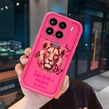 Ucuc Xiaomi Mi 15 Uyumlu Pembe Kırmızı Silikon Kılıf Darbeye Dayanıklı Kamera Koruma