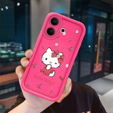 Ucuc Vivo V60 Lite 4g/5g Uyumlu Pembe Kırmızı Silikon Kılıf Darbeye Dayanıklı Kamera Koruma