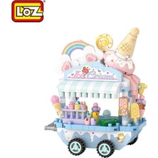 NW NessiWorld LZ-8854 Nessiworld Dondurma Arabası 300 Parça Block Oyuncak