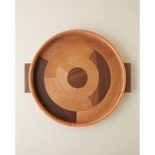 English Home Lavina Mdf Dekoratif Tepsi 53X45 cm Kahverengi
