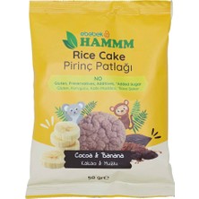 Hammm Pirinç Patlağı Kakaolu Muzlu 50 gr
