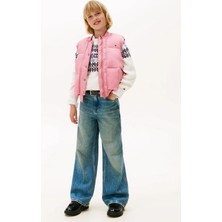 Tommy Hilfiger Pembe Kız Çocuk Nakışlı Şişme Yelek KG0KG08856THC