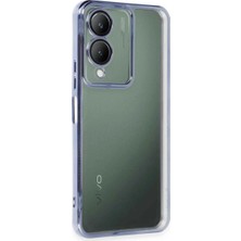 My Best Store Vivo Y17S Kılıf Razer Lensli Silikon - Açık Mavi